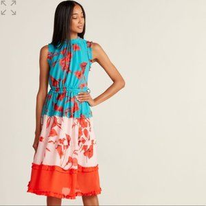 NWT Ted Baker London Fantasia Tiered Midi Dress - Sz 2 (6)